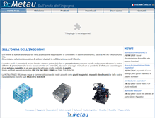 Tablet Screenshot of metau-engineering.it
